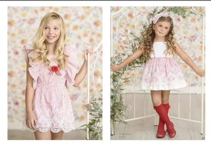 Kids Girls Jacquard Dots Embroidery Sleeveless Dress Kids Wear Children Clothes